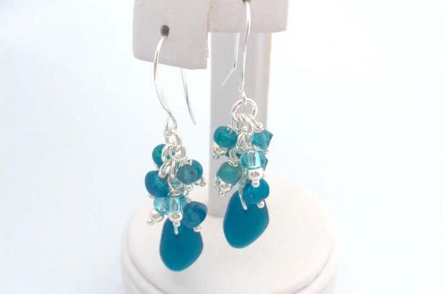 sea_glass_cluster_earrings