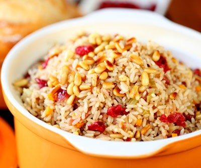 Rice Pilaf with Dried Cranberries