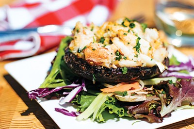 Baked Crab Stuffed Mushroom Caps