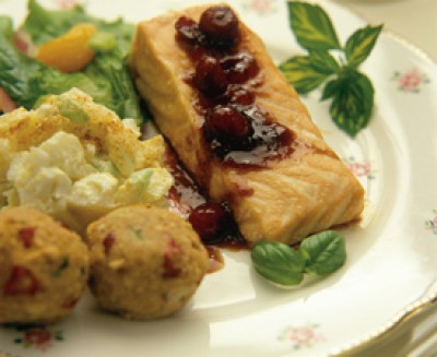 Cranberry Glazed Salmon