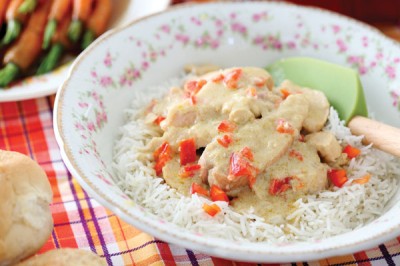 Maple Chicken in Curried Cream Sauce