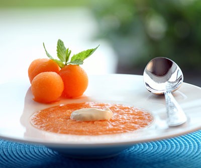 Chilled Cantaloupe Soup